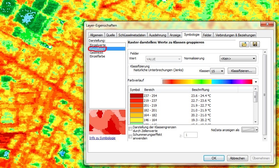 Exporting GRID to TIFF keeping (classified) symbology using ArcGIS for