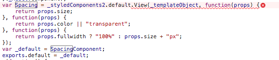 javascript Using results in `cannot read withConfig