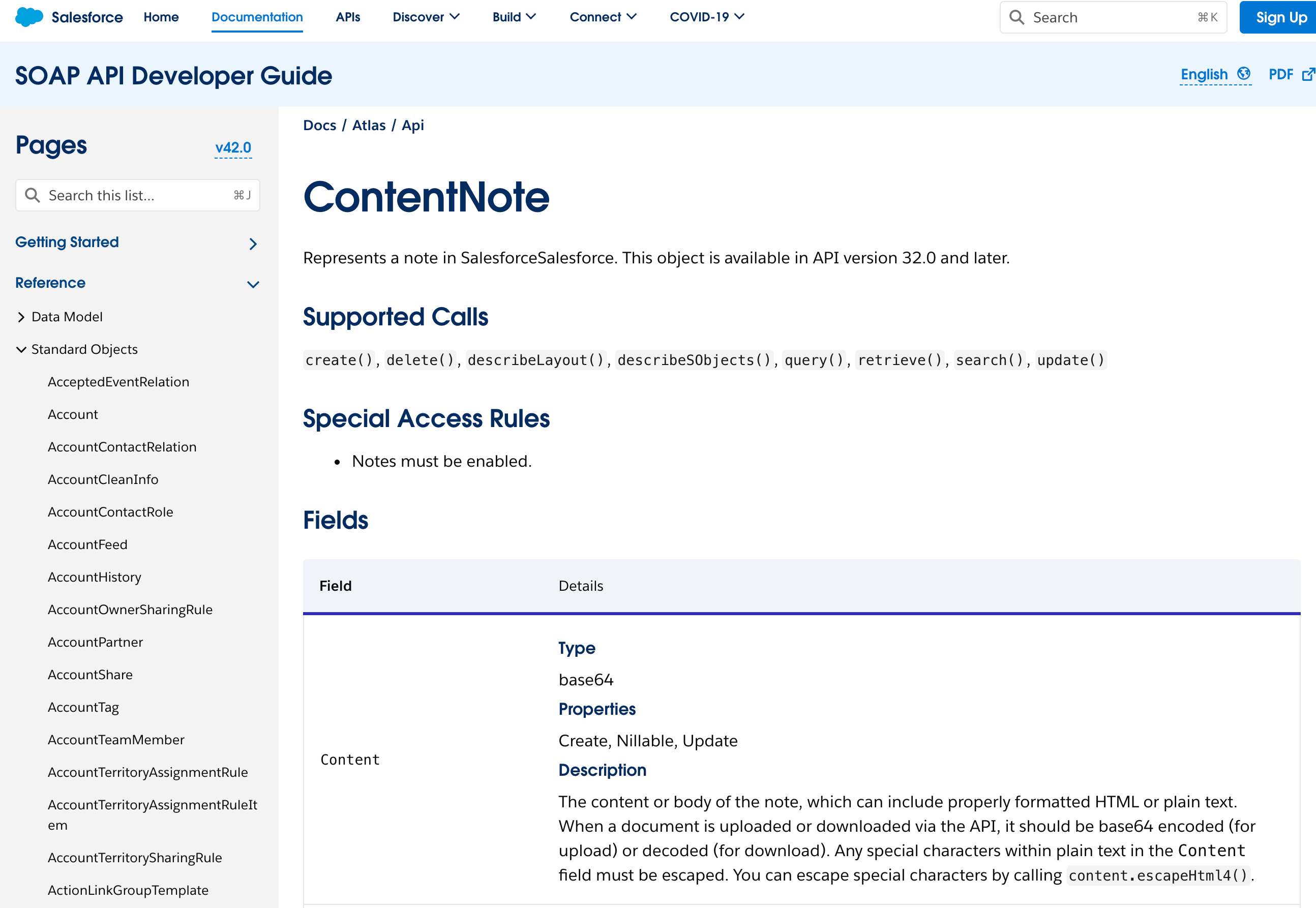 getting Salesforce ContentNote.Content from SOQL Stack Overflow