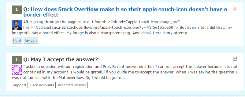 The Apple Touch Icon Not Displayed In Older Messages In Chat Transcript Meta Stack Exchange