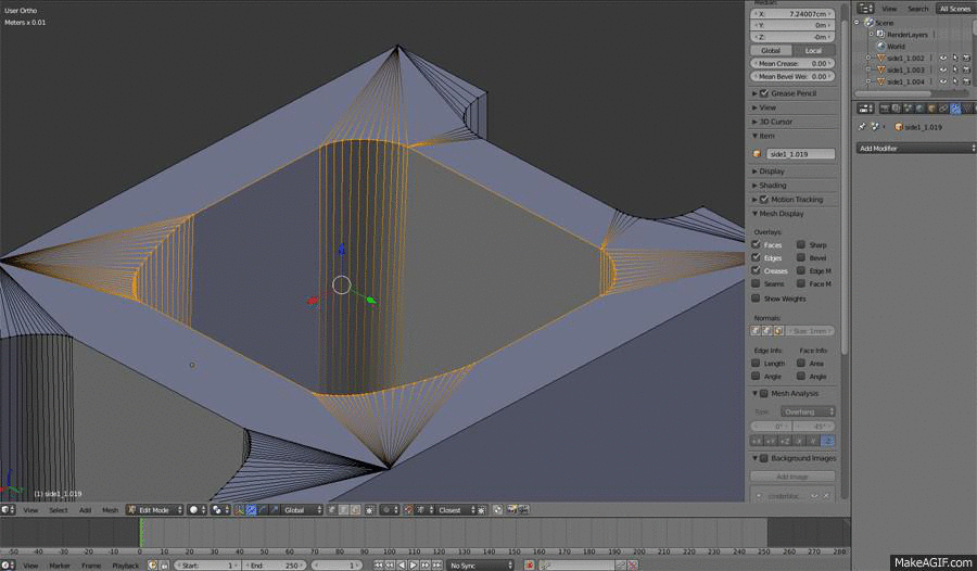 modeling Bevel tool creating intersecting faces Blender Stack Exchange