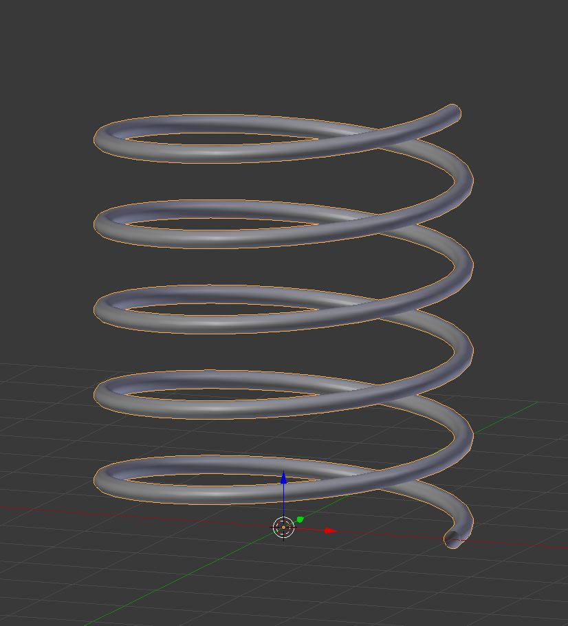 modeling How to Taper a coil? Blender Stack Exchange