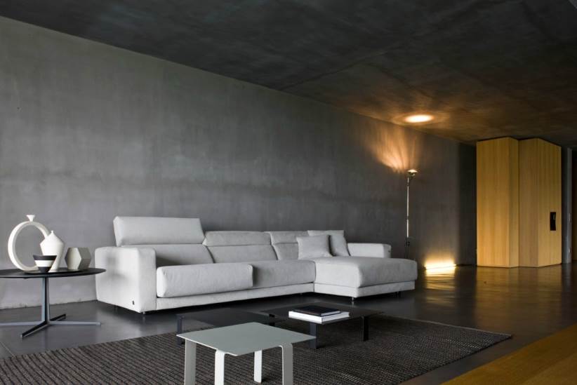 Interior Black Concrete Wall Novocom Top