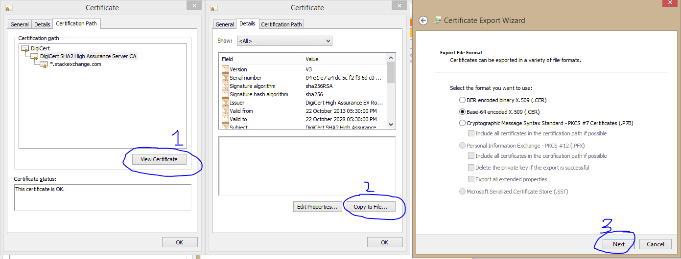 Openssl Extracting the Root CA and Subordinate CA from a Certificate