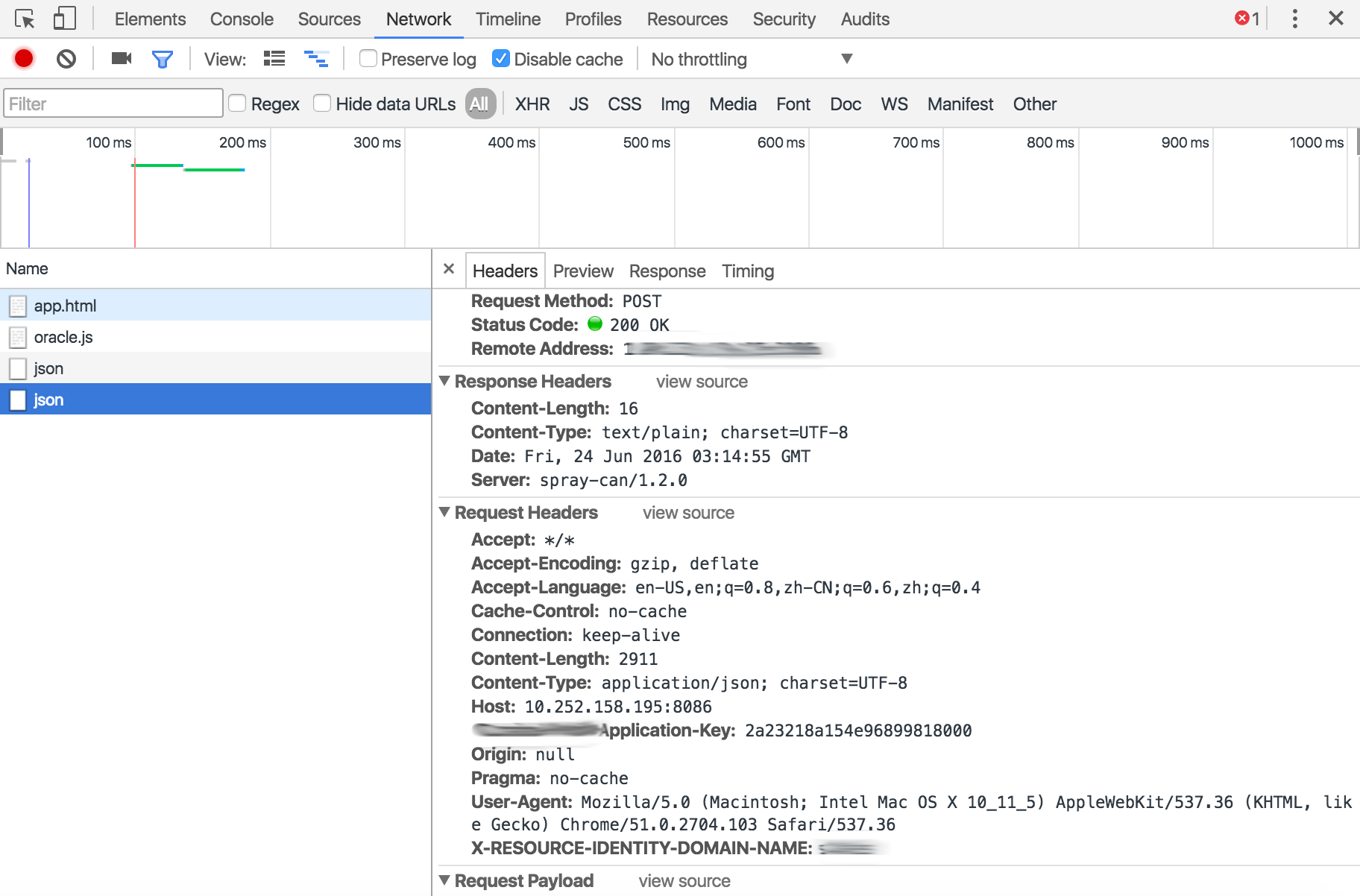 Javascript CORS No 'AccessControlAllowOrigin' header is present