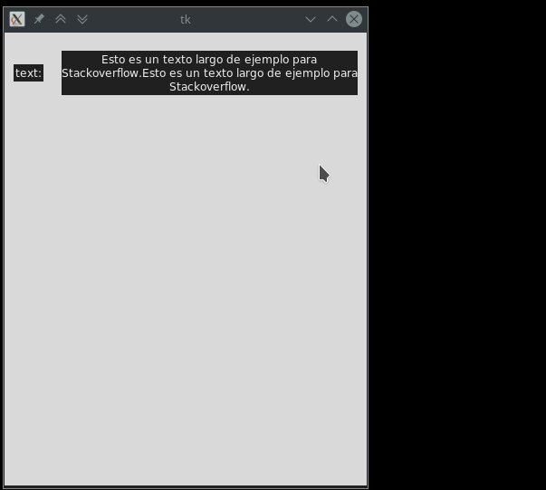 Label Tkinter several lines It_qna