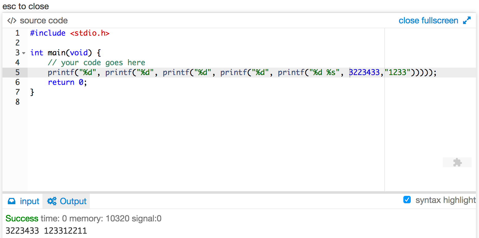 Return value of printf() function in C Stack Overflow