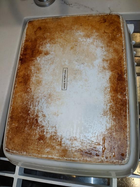 cleaning How do I clean the bottom of a porcelain pan? Seasoned Advice