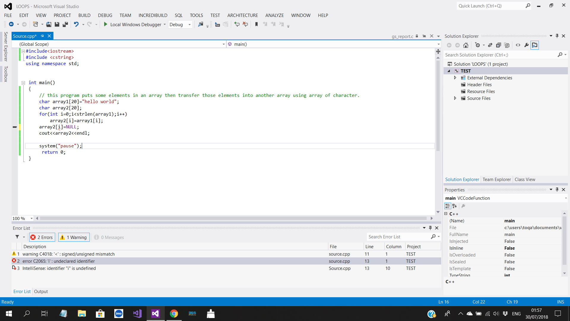 c++ How can I pass a char array to another char array when using