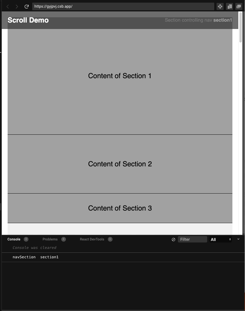 javascript how to get IntersectionObserver working with element