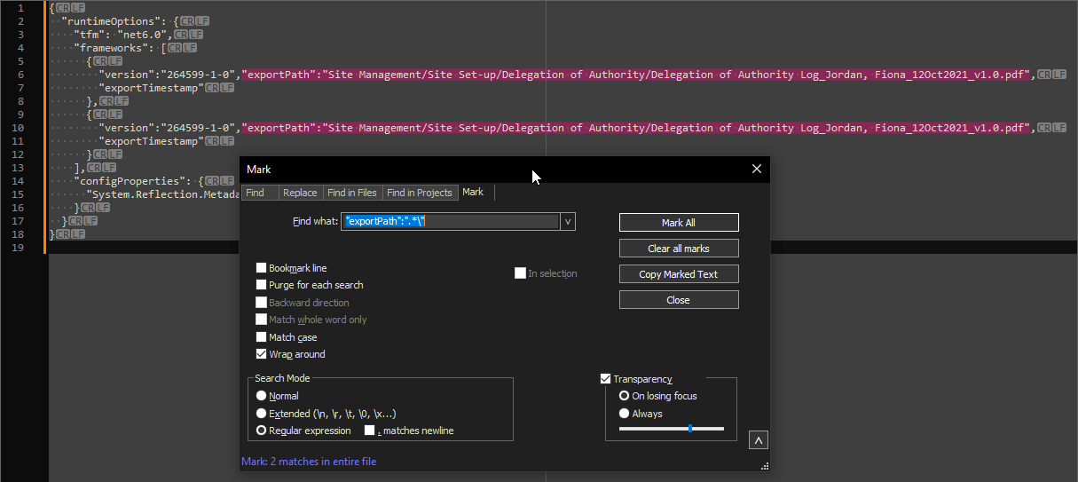 RegEx Notepad++ Search and Extract Super User