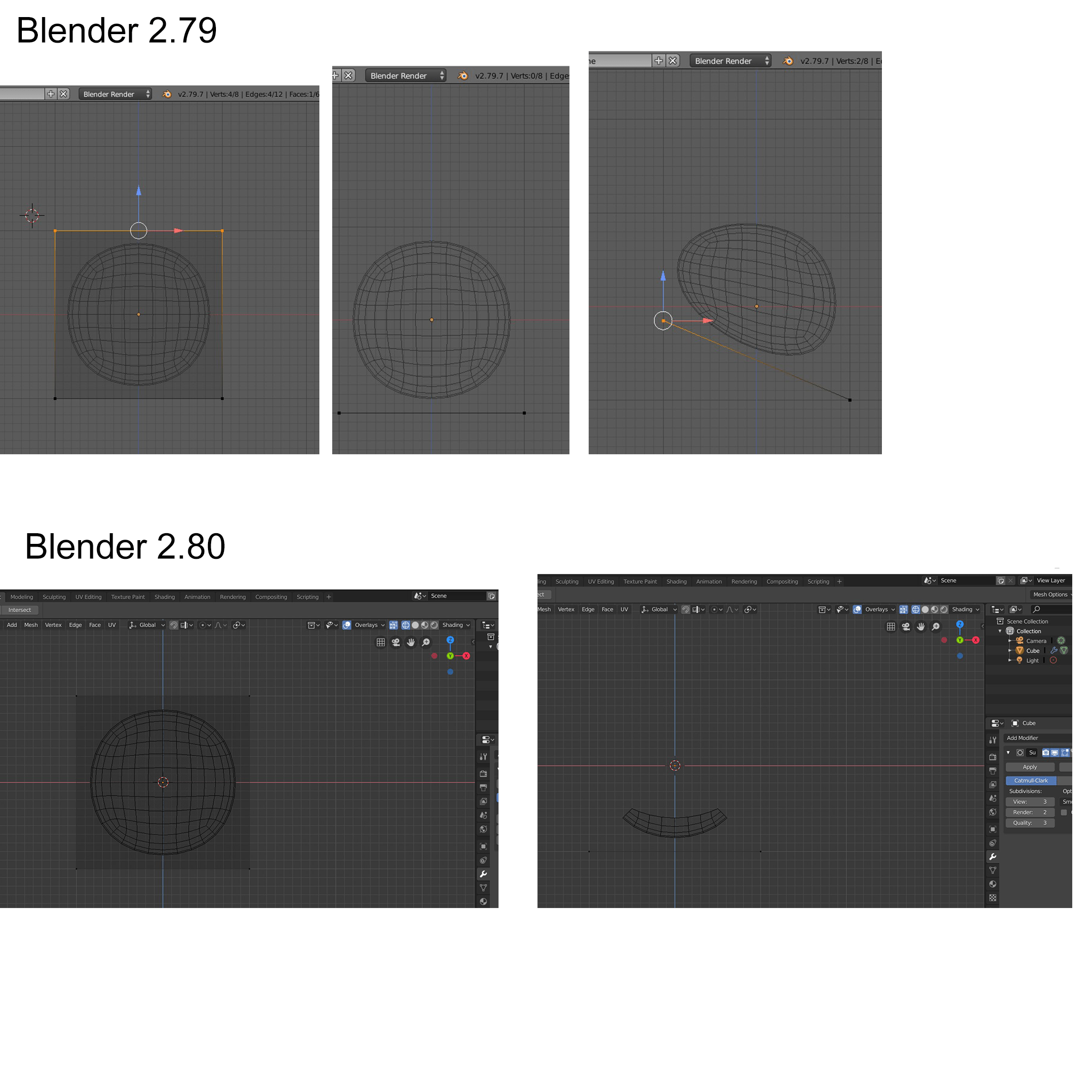 modifiers Blender 2.80 Subsurf option to display wireframe in edit mo