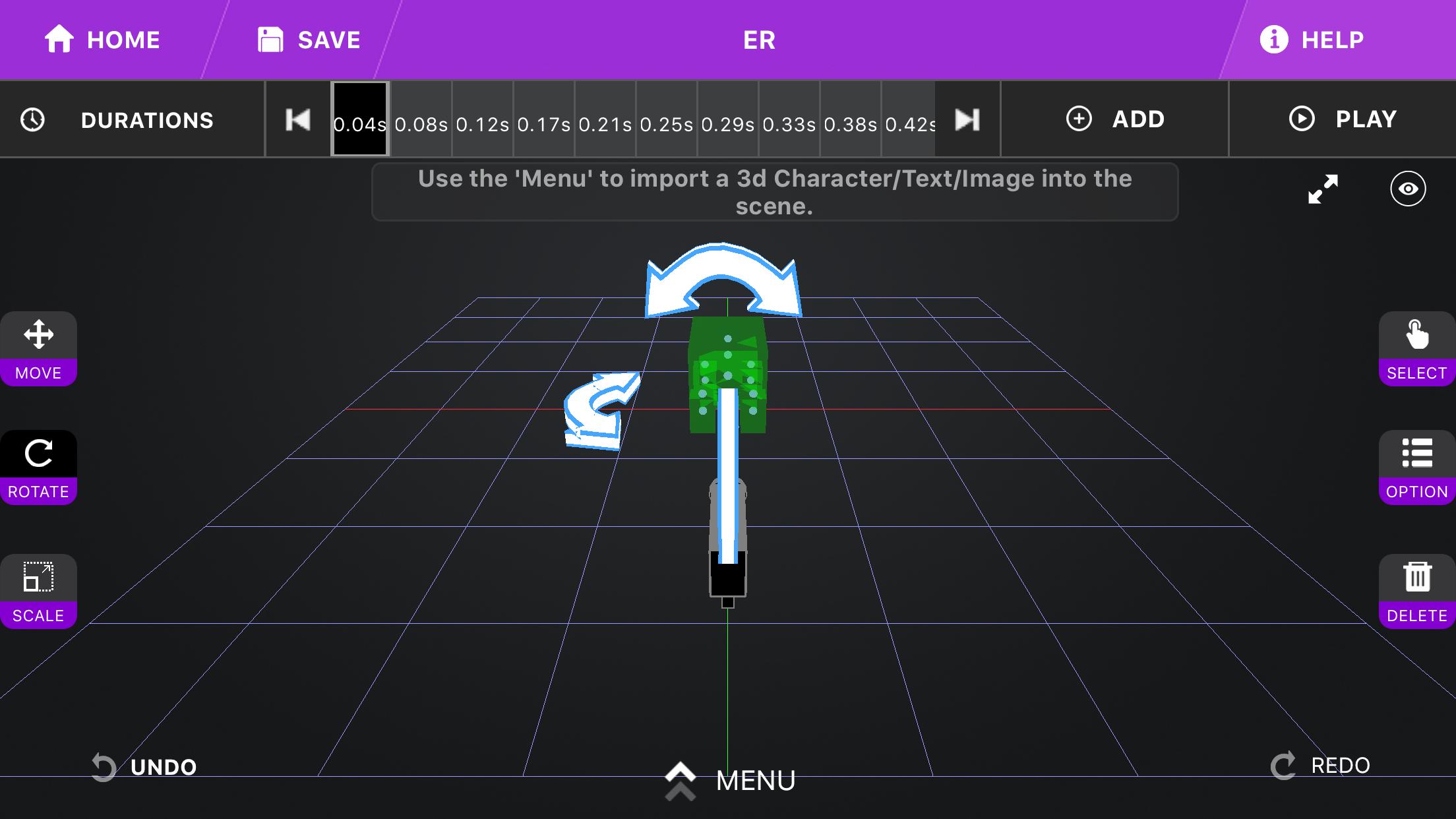 gui design Allow user to manipulate objects in 3d space