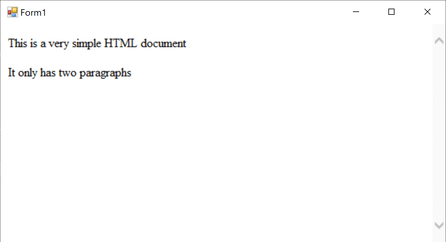 c How do I display Html file using Windows Forms? Stack Overflow