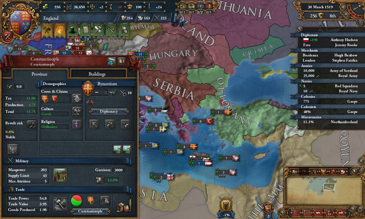 What is the font used in Europa Universalis 4? Arqade