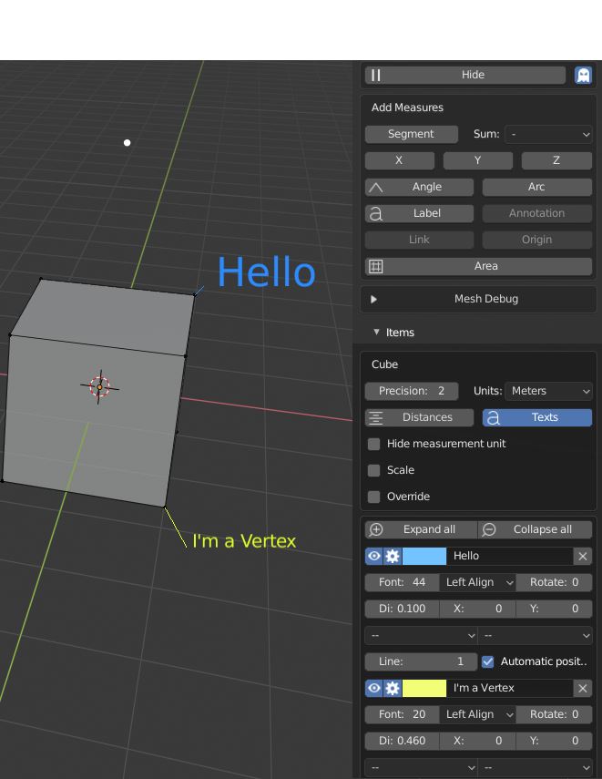 edit mode How do you add a custom label to a vertex? Blender Stack