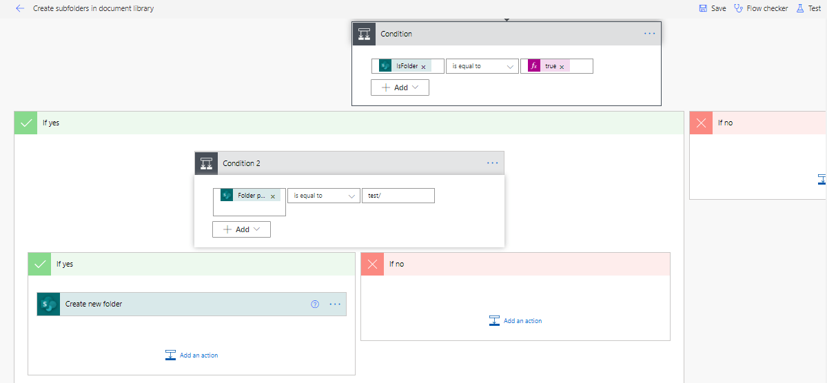 sharepoint online Power Automate Create Folder Within Folder