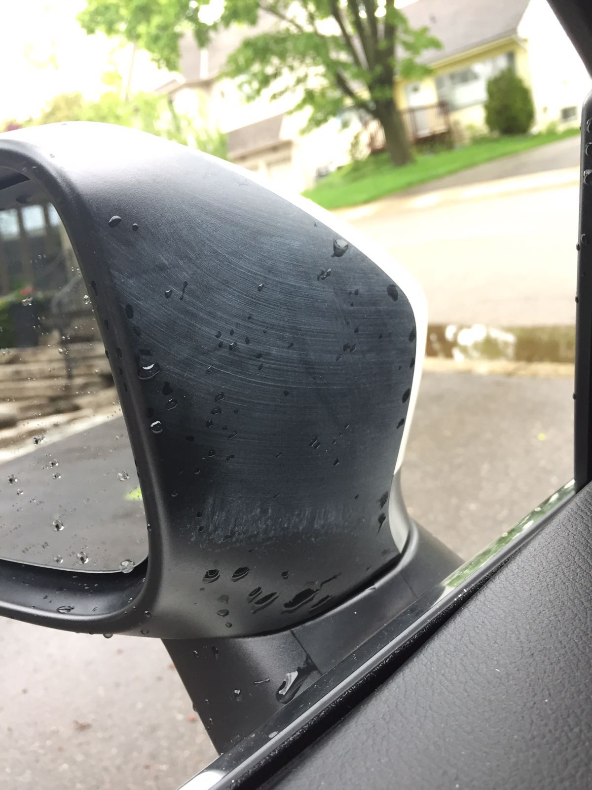 Is this chemical residue on the car surface? If so, how do I repair