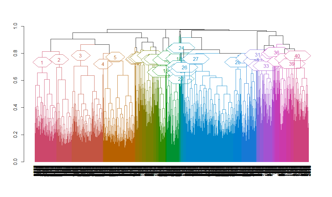 cluster analysis Label R dendrogram branches with correct group number Stack Overflow