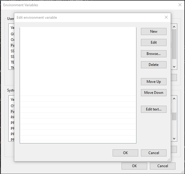 windows How can I use "Edit environment variable" editor for editing
