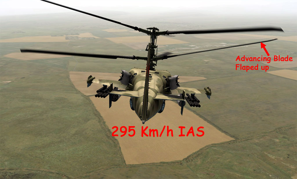 aircraft physics On the Ka50 coaxial helicopter, why does the bottom