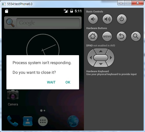 eclipse What does "process system isn't responding. do you want to