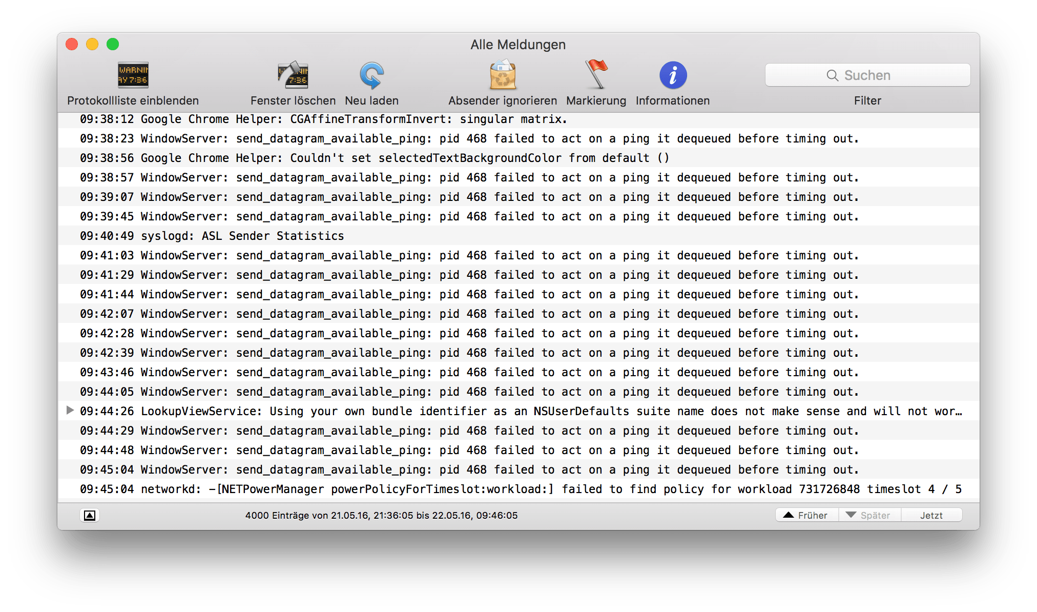 networking Macbook Pro loses constantly for a couple seconds