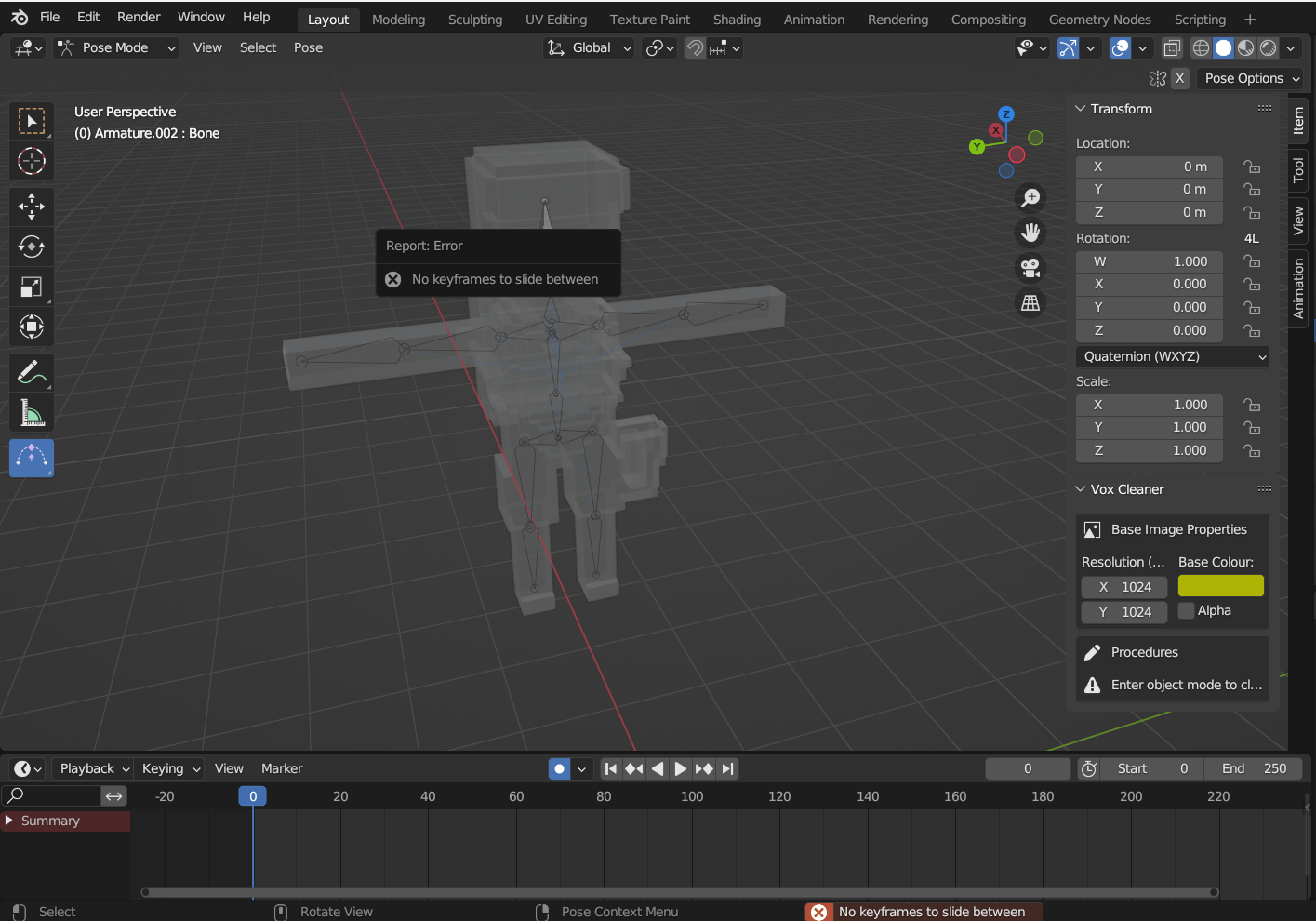 animation Blender 3.4+ How to pose a character and move bones without getting a single