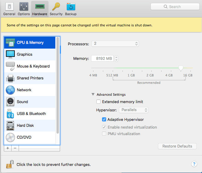 virtualization Can't Enable HyperV Platform in Windows 10 (on