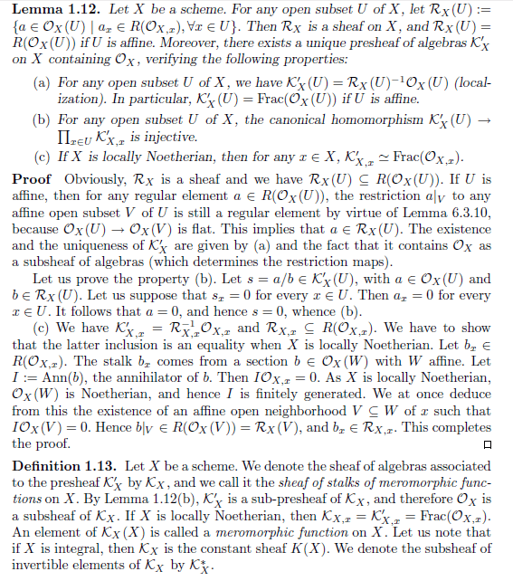 algebraic geometry Quotient Presheaf inducing associated Sheaf
