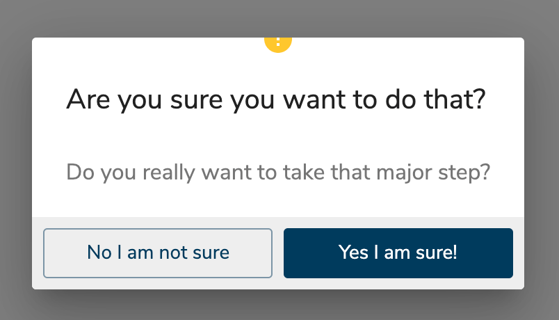 reactjs Material UI dialog popup with an icon on top