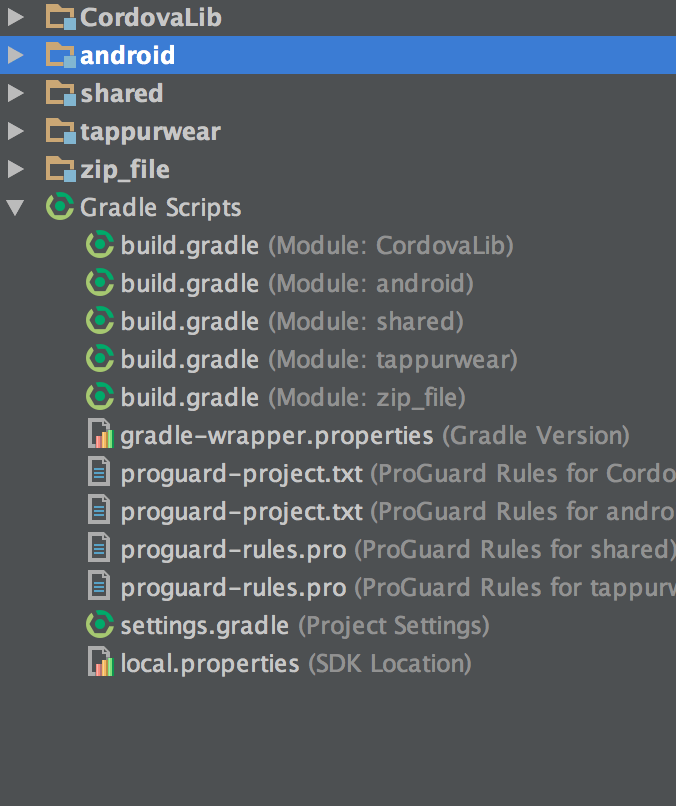 android Missing toplevel build.gradle in multimodule