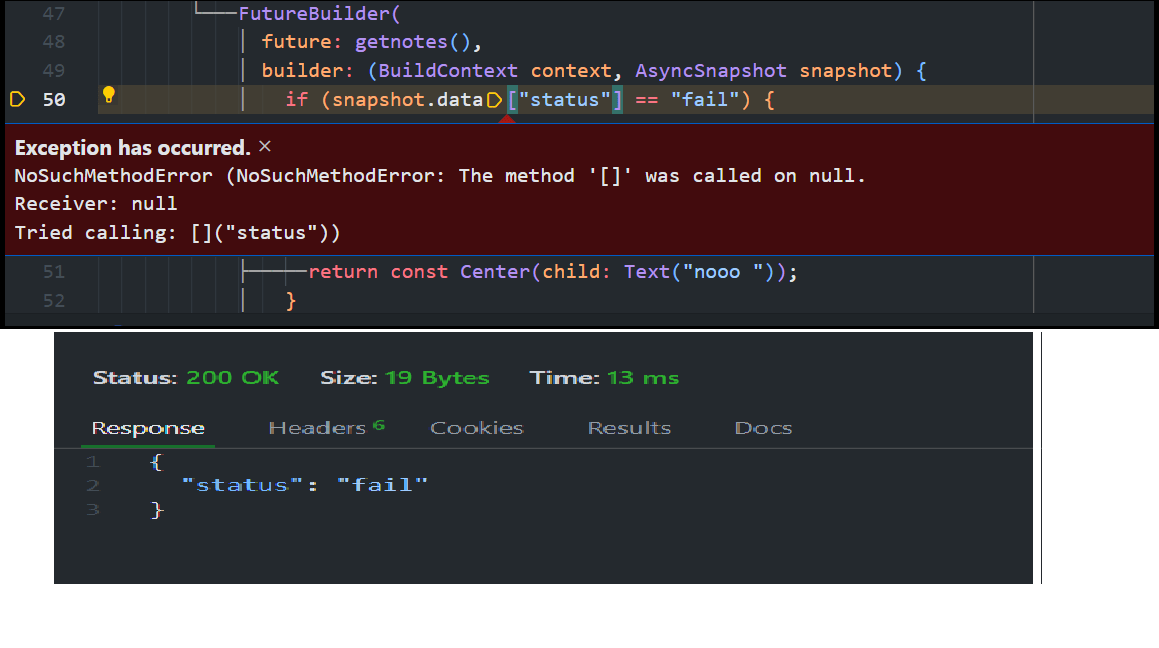 android i get this error when i try to use Future builder and