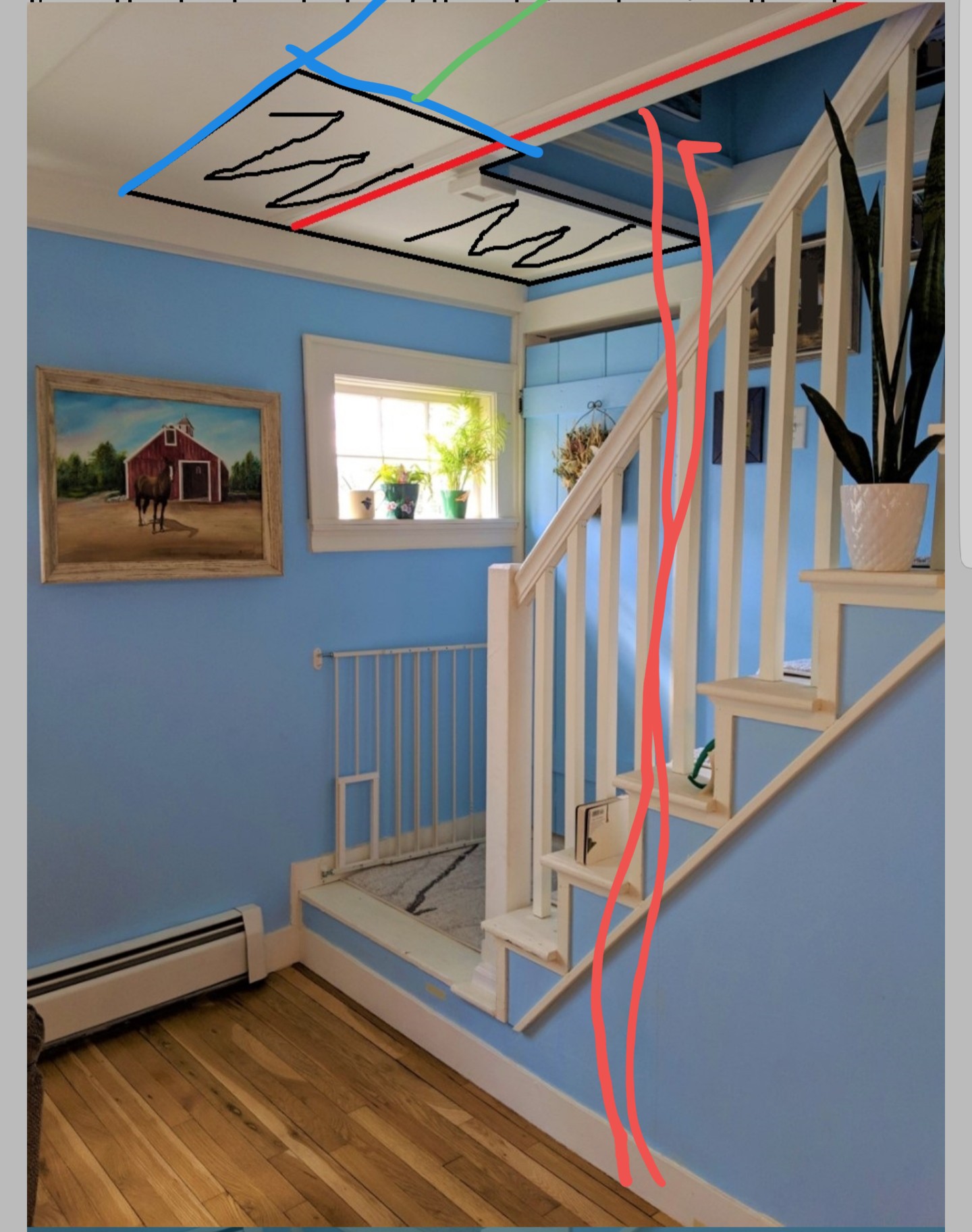 framing How to cut floor joist for stairway headroom? Home