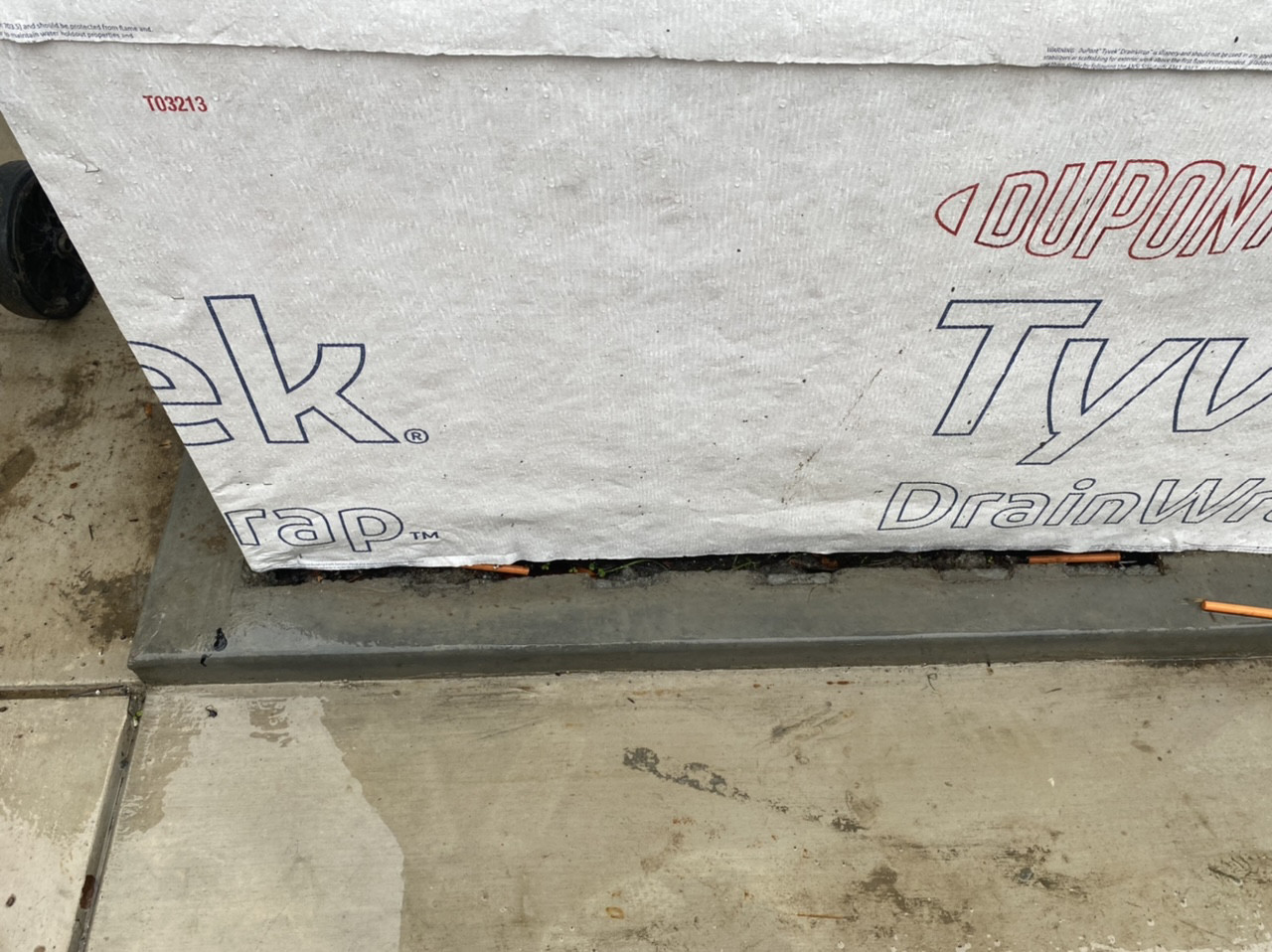 flashing How to flash bottom of exterior walls that butt up against