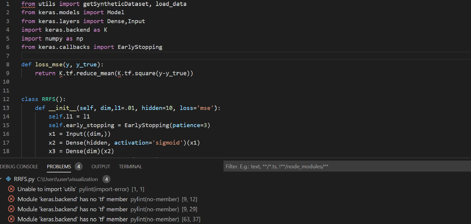 python how to fix utils pylint import error on virtual studio code? Stack Overflow
