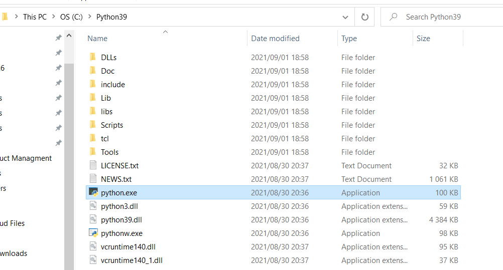 npm install failing due to Python executable React Template Python