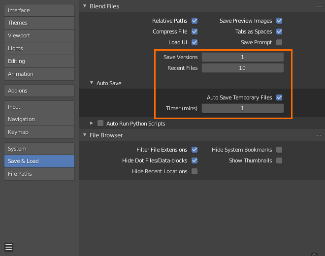 interface How increase/decrease undo steps? Blender Stack Exchange