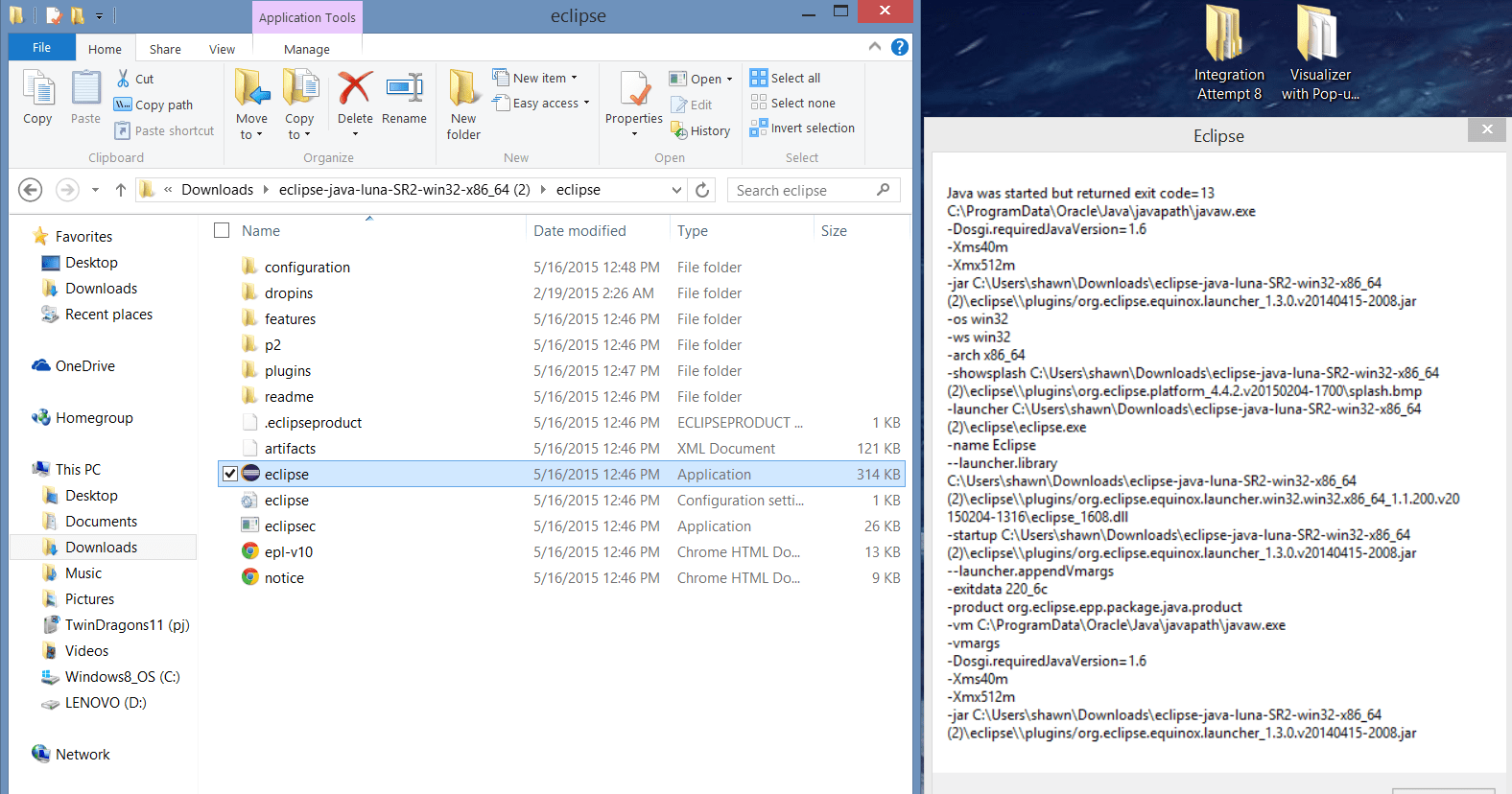 eclipse Java started but returned exit code 13 Stack Overflow