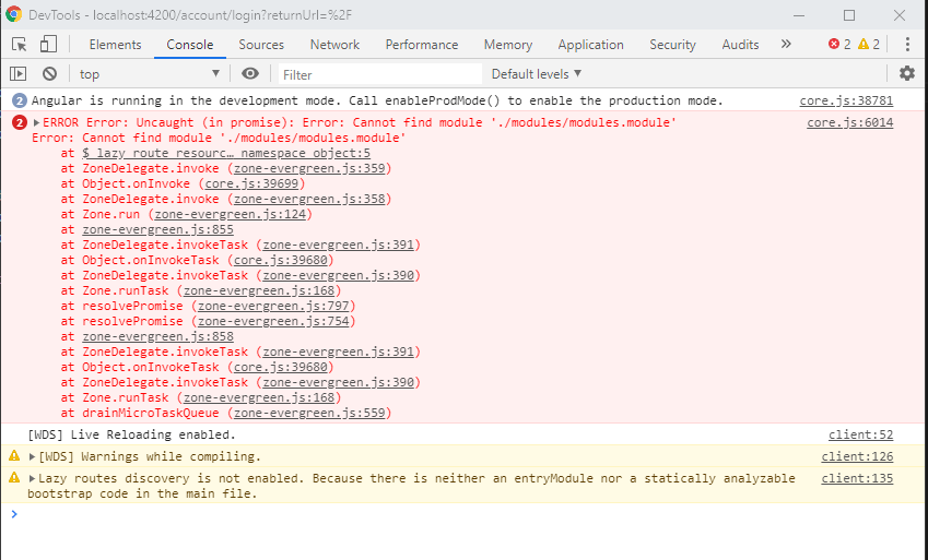 Angular lazy loading cannot find module weird issue Stack Overflow