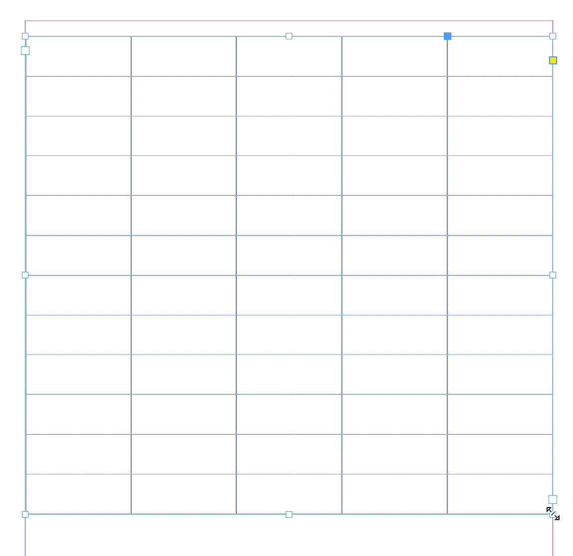How can the height (or width) of an entire table be changed in one motion/keystroke in Indesign