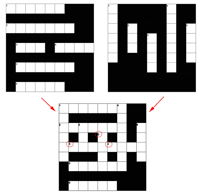 Blank Crossword Puzzle, A Blank Symmetrical Crossword Puzzle Stock Photo Picture And Royalty