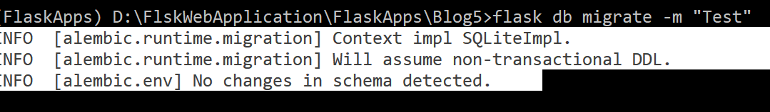python 3.x Flaskmigrate No changes in schema detected Stack Overflow