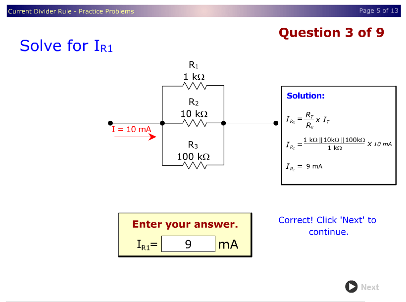 theory Current divider rule calculation issue