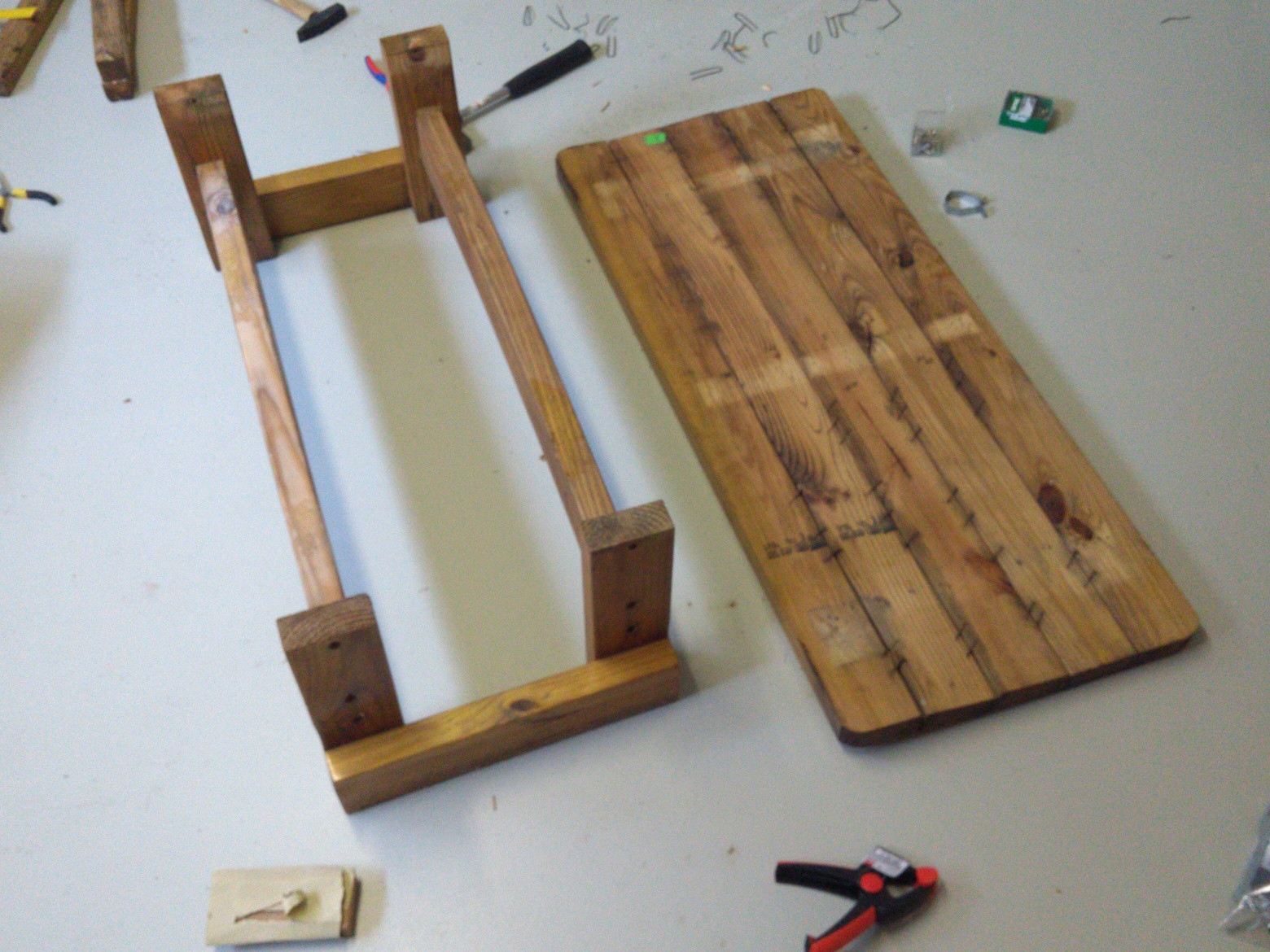 Wood Fixing substantially warped table top planks Love & Improve Life