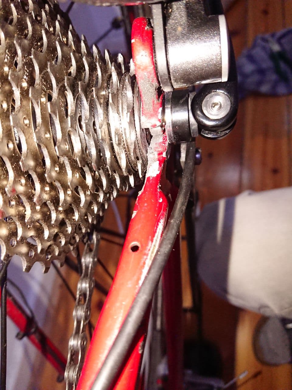 Rear wheel won't stay in position Bicycles