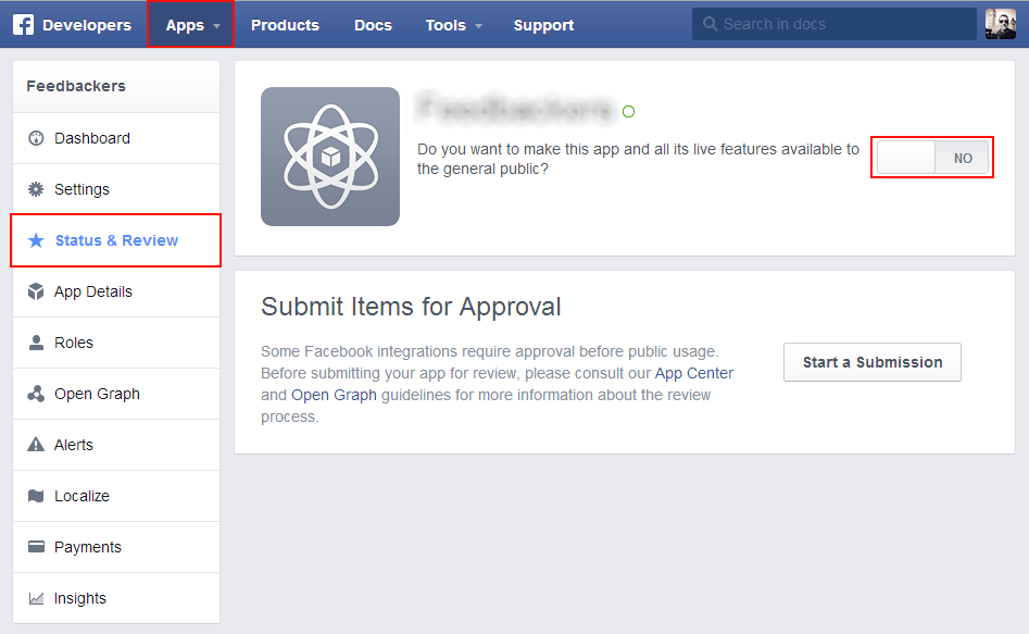 Facebook login, App Not Setup This app is still in development mode