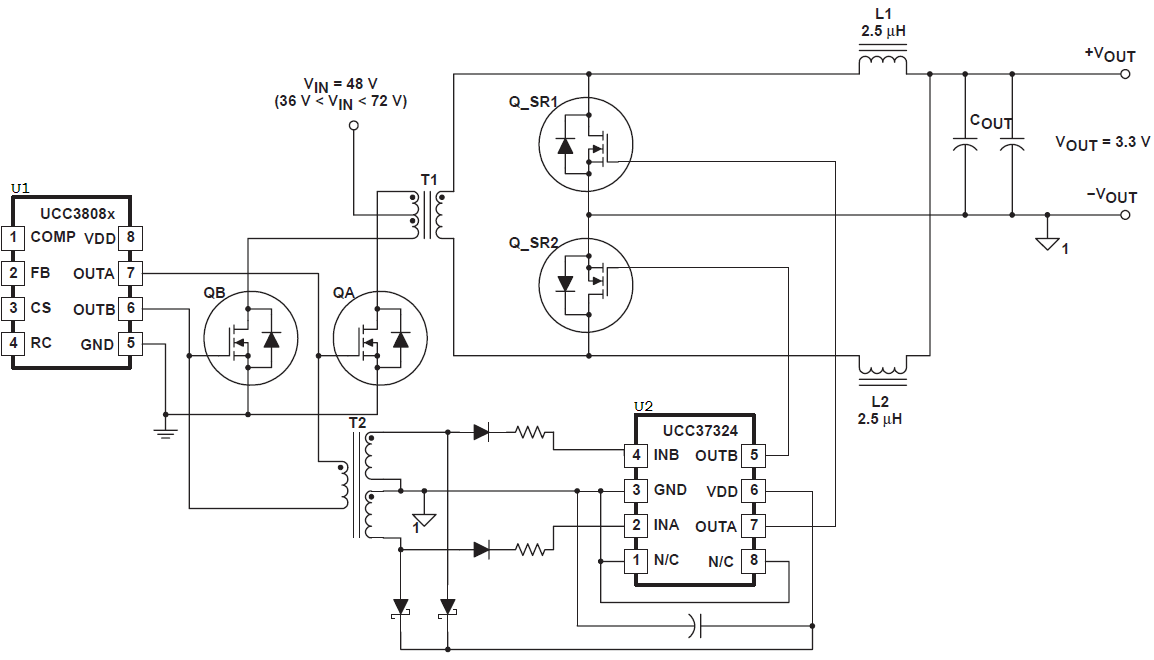 switch mode power supply Why gate drive transformer is not connected