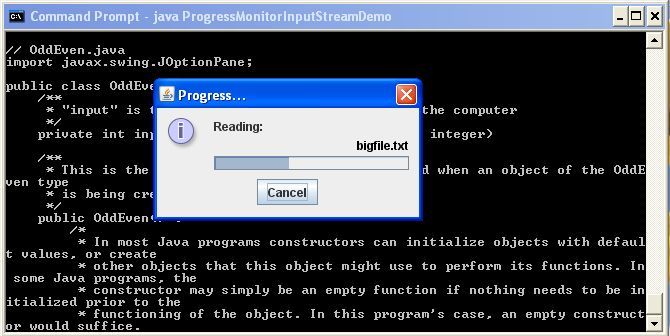 java Progress monitor of stream Stack Overflow