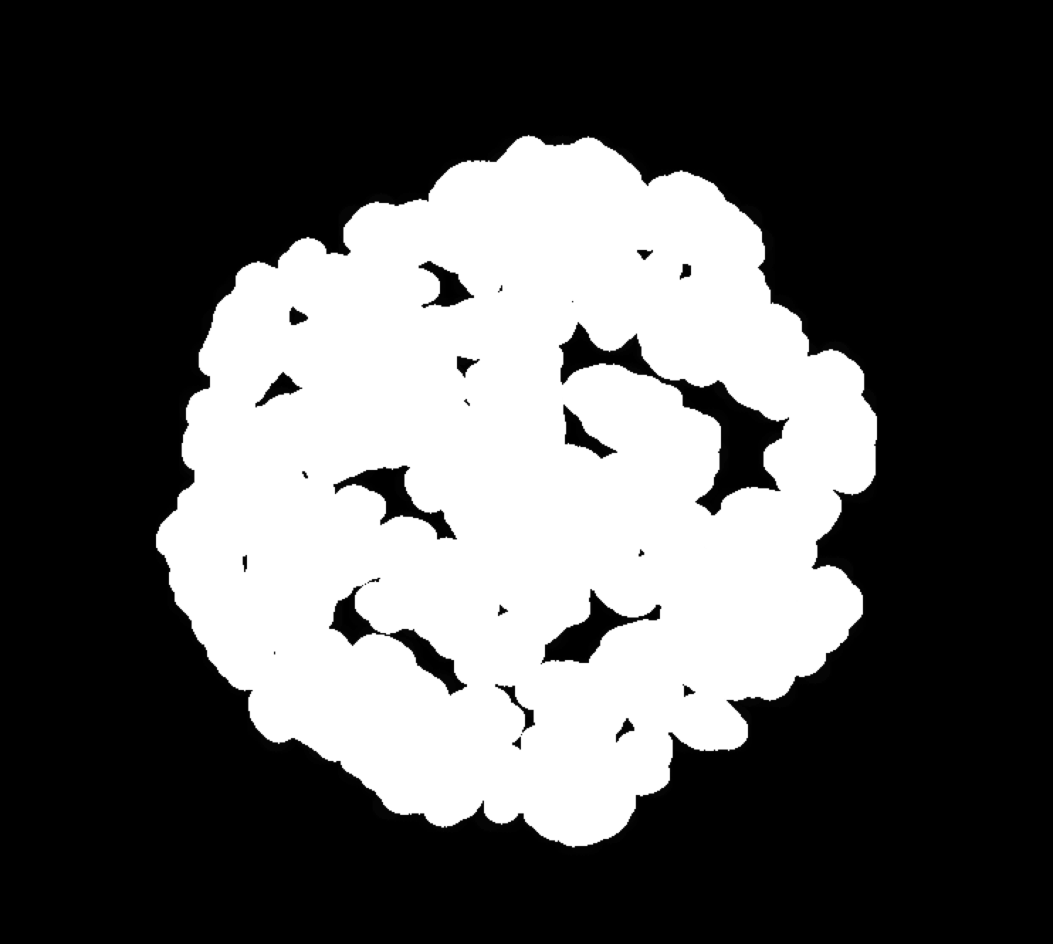 image processing get convex hull of isolated shapes with openCV/C++